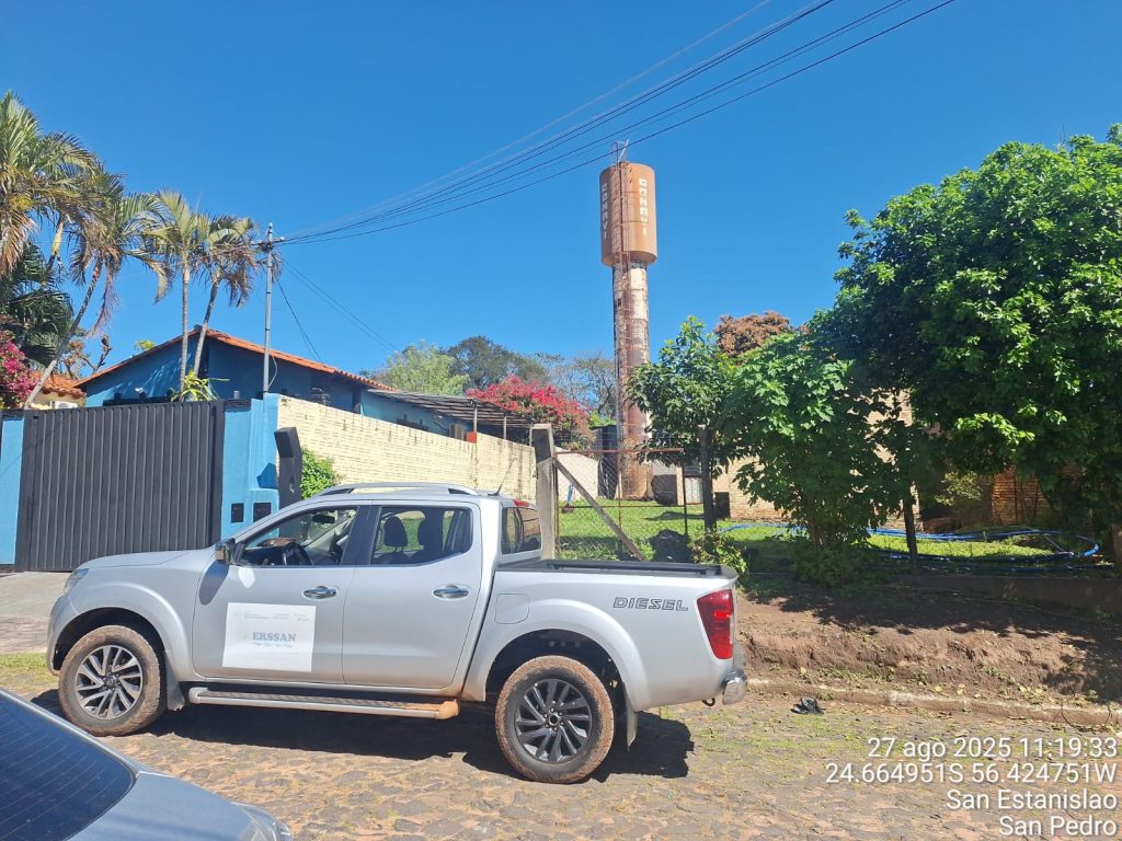 ERSSAN realiza Control de la Calidad del Servicio de Agua a Prestadores en el Departamento de San Pedro.