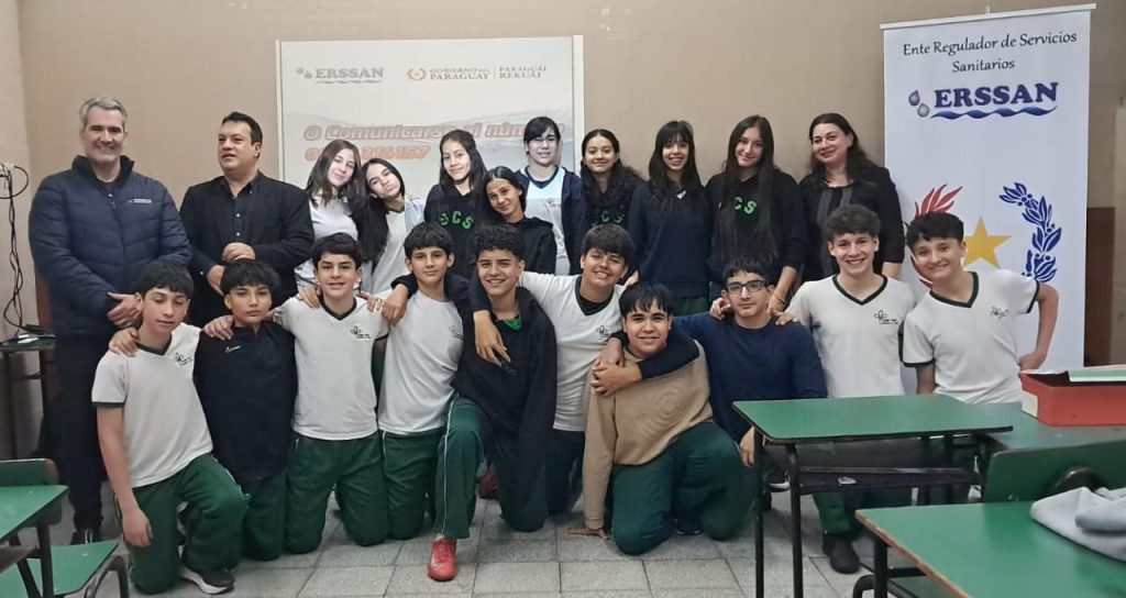 ERSSAN promueve el Uso Racional del Agua en Instituciones Educativas de Lambaré.