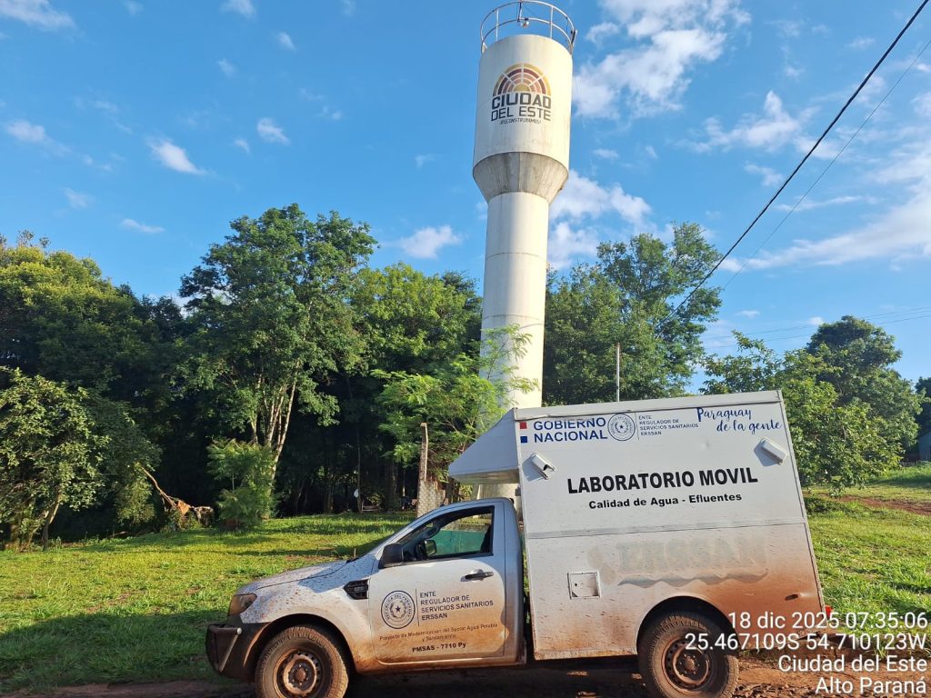 ERSSAN continúa supervisando la calidad del servicio en el departamento de Alto Paraná.