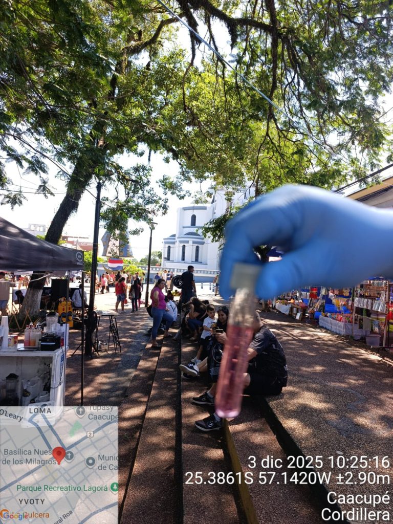 Control de calidad de agua en el Operativo Caacupé 2025