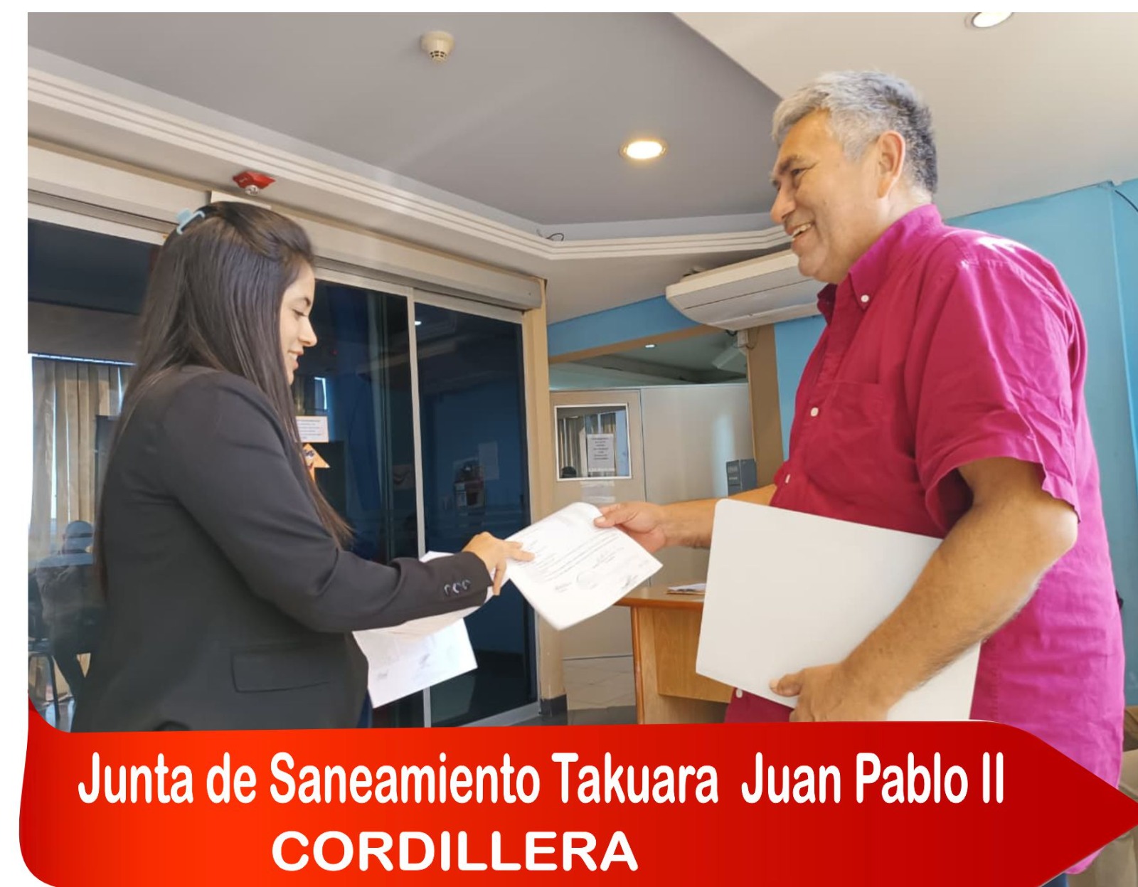 ERSSAN atiende a representantes de la Junta de Saneamiento de Itacurubí de la Cordillera.
