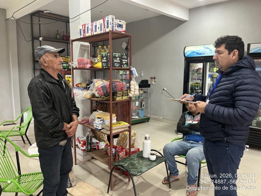 Continua el relevamiento de datos en el departamento de San Pedro
