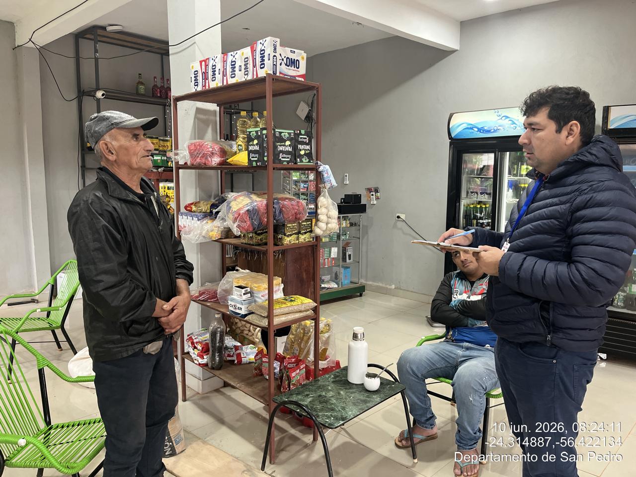 Continua el relevamiento de datos en el departamento de San Pedro
