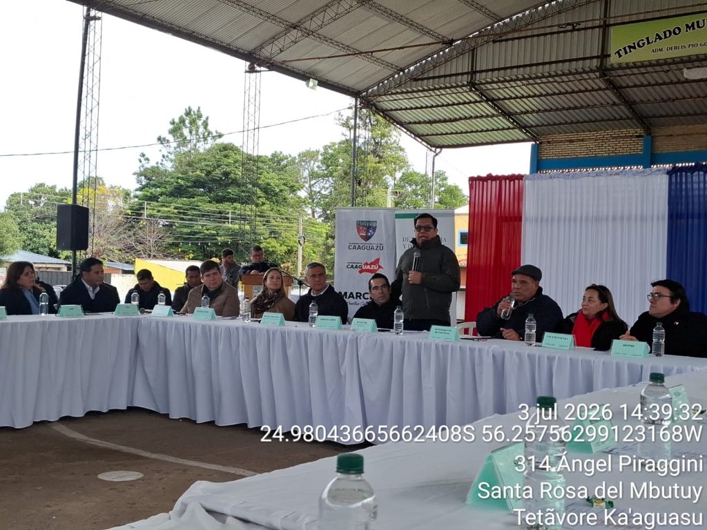 Mesa de Protección Social en el distrito de Santa Rosa del Mbutuy