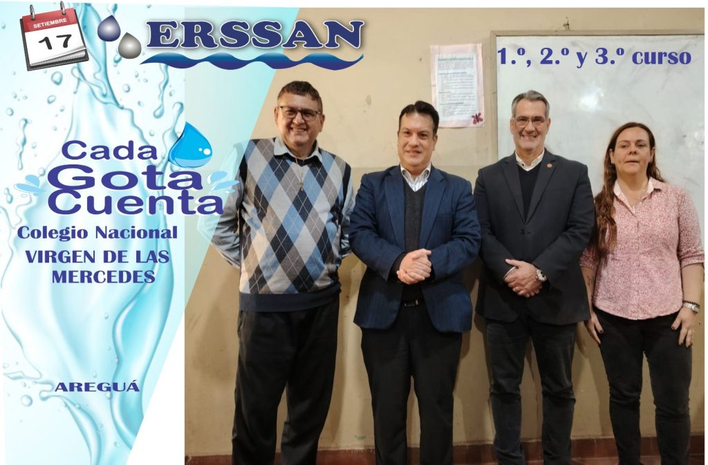Charla de Concienciación sobre el Uso Racional del Agua,Colegio Nacional Virgen de las Mercedes, de la ciudad de Areguá